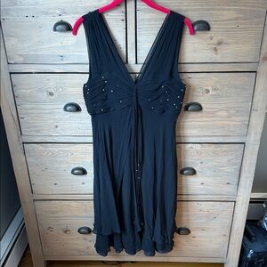 EUC Donna Ricco Black Y2K Dress sz 12
